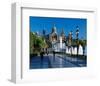 Fountain Natl Museum Barcelona-null-Framed Art Print