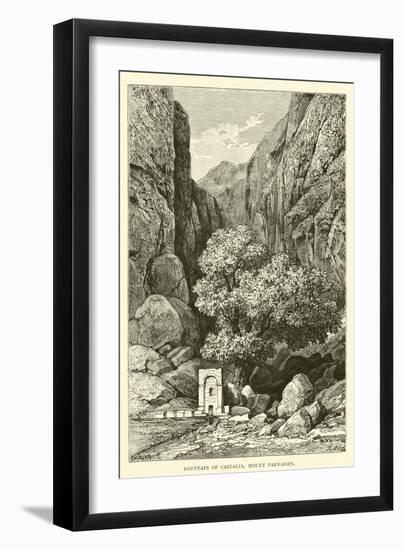 Fountain of Castalia, Mount Parnassus-null-Framed Giclee Print