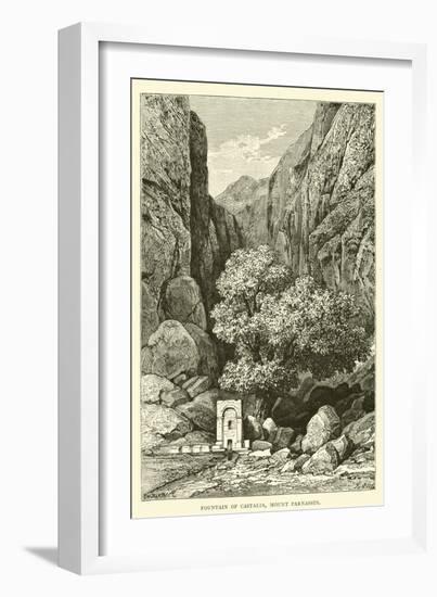 Fountain of Castalia, Mount Parnassus-null-Framed Giclee Print