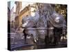 Fountain of Four Dolphins, Aix En Provence, Bouches Du Rhone, Provence, France-John Miller-Stretched Canvas