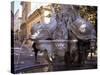 Fountain of Four Dolphins, Aix En Provence, Bouches Du Rhone, Provence, France-John Miller-Stretched Canvas