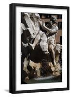 Fountain of Four Rivers, 1651-Gian Lorenzo Bernini-Framed Giclee Print