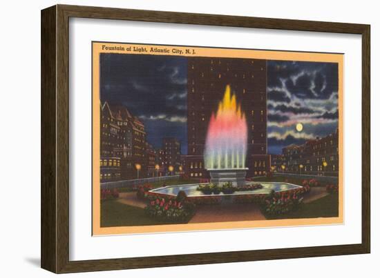 Fountain of Light, Atlantic City-null-Framed Art Print