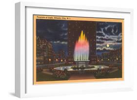 Fountain of Light, Atlantic City-null-Framed Art Print
