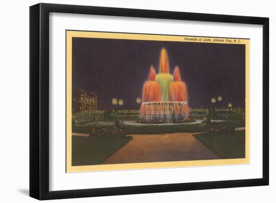 Fountain of Light, Atlantic City-null-Framed Art Print