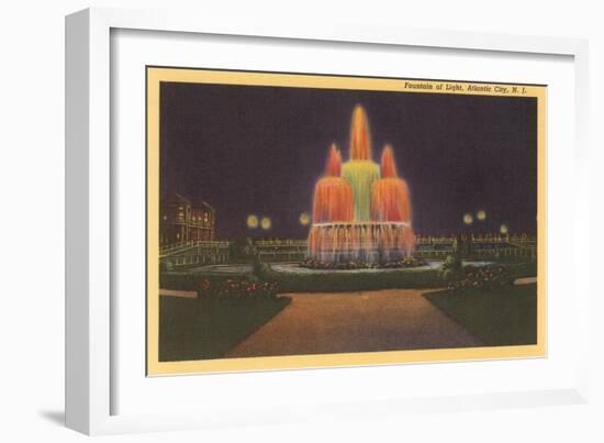 Fountain of Light, Atlantic City-null-Framed Art Print