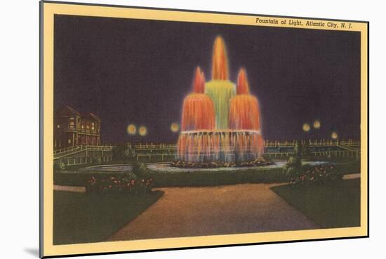 Fountain of Light, Atlantic City-null-Mounted Art Print