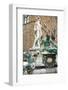 Fountain of Neptune (Biancone), Firenze, UNESCO, Tuscany, Italy-Nico Tondini-Framed Photographic Print