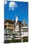 Fountain of Neptune (Biancone), Florence (Firenze), Tuscany, Italy, Europe-Nico Tondini-Mounted Photographic Print