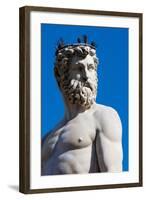 Fountain of Neptune (Biancone), Piazza Signoria, Florence (Firenze), Tuscany, Italy, Europe-Nico Tondini-Framed Photographic Print