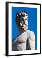 Fountain of Neptune (Biancone), Piazza Signoria, Florence (Firenze), Tuscany, Italy, Europe-Nico Tondini-Framed Photographic Print