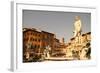 Fountain of Neptune in Florence.-Spectral-Design-Framed Photographic Print