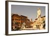 Fountain of Neptune in Florence.-Spectral-Design-Framed Photographic Print