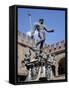 Fountain of Neptune, Piazza Del Nettuno, Bologna, Emilia Romagna, Italy, Europe-Frank Fell-Framed Stretched Canvas