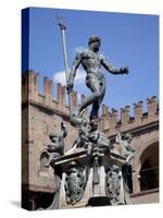 Fountain of Neptune, Piazza Del Nettuno, Bologna, Emilia Romagna, Italy, Europe-Frank Fell-Stretched Canvas