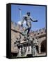 Fountain of Neptune, Piazza Del Nettuno, Bologna, Emilia Romagna, Italy, Europe-Frank Fell-Framed Stretched Canvas