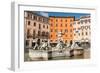 Fountain of Neptune, Piazza Navona, Rome, Lazio, Italy, Europe-Carlo Morucchio-Framed Photographic Print