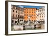 Fountain of Neptune, Piazza Navona, Rome, Lazio, Italy, Europe-Carlo Morucchio-Framed Photographic Print