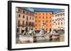 Fountain of Neptune, Piazza Navona, Rome, Lazio, Italy, Europe-Carlo Morucchio-Framed Photographic Print