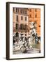 Fountain of Neptune, Piazza Navona, Rome, Lazio, Italy, Europe-Carlo Morucchio-Framed Photographic Print