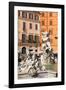 Fountain of Neptune, Piazza Navona, Rome, Lazio, Italy, Europe-Carlo Morucchio-Framed Photographic Print