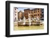 Fountain of Neptune, Piazza Navona, Rome, UNESCO World Heritage Site, Latium, Italy, Europe-Nico Tondini-Framed Photographic Print