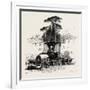 Fountain of Neptune, Rome and its Environs, Italy, 19th Century-null-Framed Giclee Print