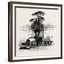 Fountain of Neptune, Rome and its Environs, Italy, 19th Century-null-Framed Giclee Print