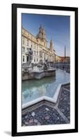 Fountain of Neptunes, Sant'Agnese in Agone, Piazza Navona, Rome, Lazio, Italy-Rainer Mirau-Framed Photographic Print