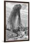 Fountain of Petroleum Oil; Site-null-Framed Giclee Print