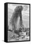 Fountain of Petroleum Oil; Site-null-Framed Stretched Canvas