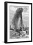 Fountain of Petroleum Oil; Site-null-Framed Giclee Print