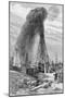 Fountain of Petroleum Oil; Site-null-Mounted Giclee Print