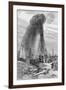 Fountain of Petroleum Oil; Site-null-Framed Giclee Print