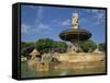 Fountain of the Bouches Du Rhone, Aix En Provence, Bouches Du Rhone, Provence, France, Europe-Michael Busselle-Framed Stretched Canvas