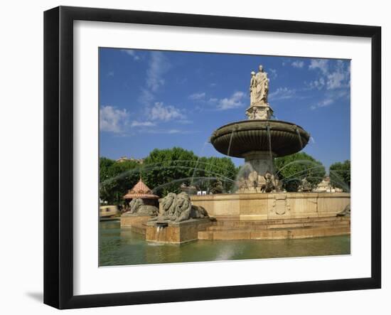 Fountain of the Bouches Du Rhone, Aix En Provence, Bouches Du Rhone, Provence, France, Europe-Michael Busselle-Framed Photographic Print