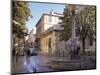 Fountain of the Four Dolphins, Aix-En-Provence, Bouches-Du-Rhone, Provence, France-John Miller-Mounted Photographic Print