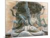 Fountain of the Tortoises, Rome, 1983-Glyn Morgan-Mounted Giclee Print