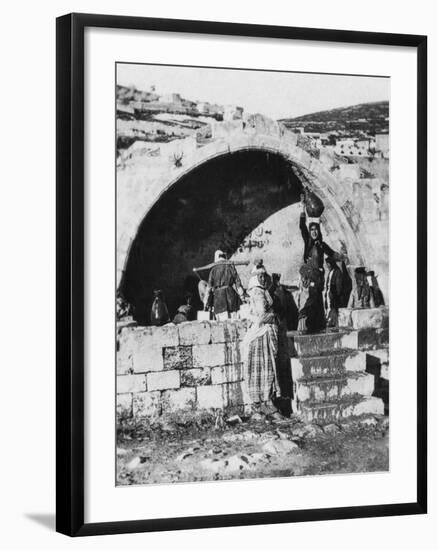 Fountain of the Virgin, Nazareth, Palestine, C1927-C1931-null-Framed Giclee Print