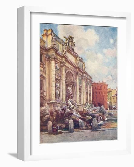 Fountain of Trevi, c1905-Alberto Pisa-Framed Giclee Print