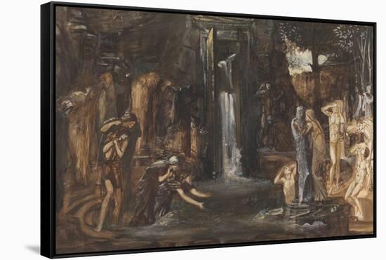 Fountain of Youth-Edward Burne-Jones-Framed Stretched Canvas