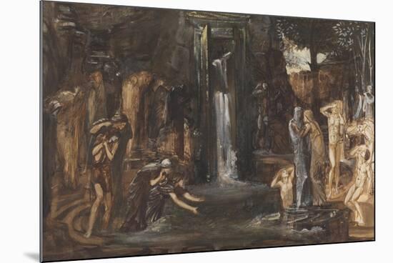 Fountain of Youth-Edward Burne-Jones-Mounted Giclee Print