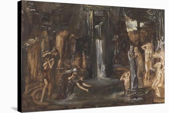 Fountain of Youth-Edward Burne-Jones-Stretched Canvas