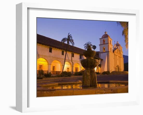 Fountain, Old Mission Santa Barbara, Santa Barbara, California-Richard Cummins-Framed Photographic Print