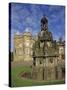 Fountain on the Grounds of Holyroodhouse Palace, Edinburgh, Scotland-Christopher Bettencourt-Stretched Canvas