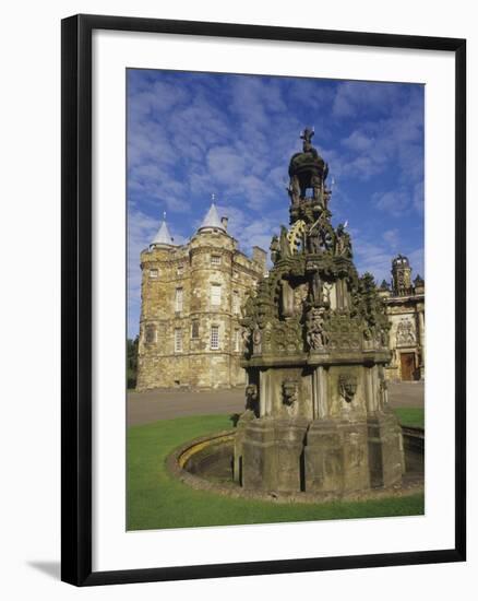 Fountain on the Grounds of Holyroodhouse Palace, Edinburgh, Scotland-Christopher Bettencourt-Framed Photographic Print