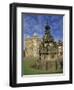 Fountain on the Grounds of Holyroodhouse Palace, Edinburgh, Scotland-Christopher Bettencourt-Framed Premium Photographic Print