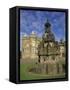 Fountain on the Grounds of Holyroodhouse Palace, Edinburgh, Scotland-Christopher Bettencourt-Framed Stretched Canvas