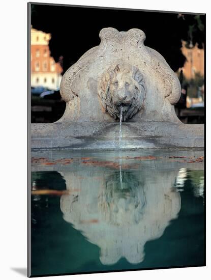 Fountain on the Lungotevere Aventino-Cesare Tallone-Mounted Photographic Print