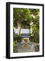 Fountain, Palais de la Bahia, Medina, Marrakesh, Morocco, North Africa, Africa-Jochen Schlenker-Framed Premium Photographic Print